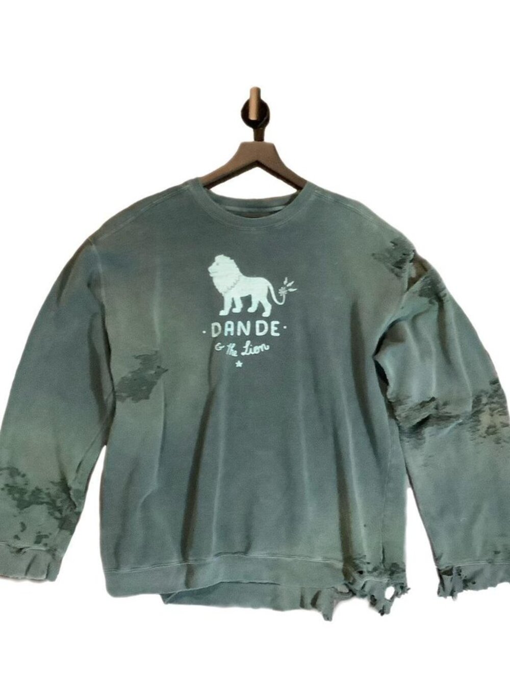 Dande & the Lion Sweatshirt Distressed Sweatshirt